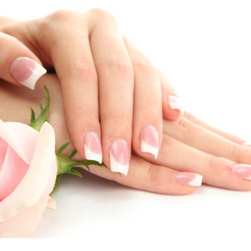 TRUE NAILS - pink & white